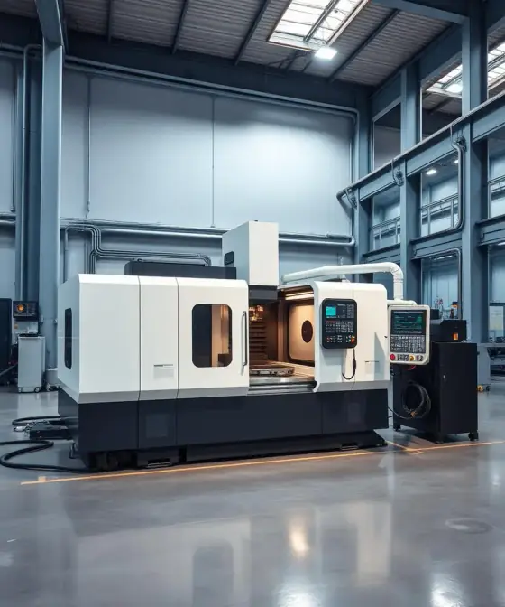 Centro de mecanizado CNC en la planta de un fabricante chino